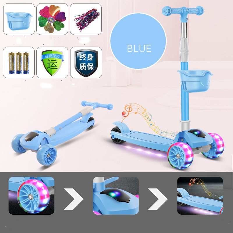 Children'S Scooter Mi Gao Three-In-One Kids Skateboard Scooter